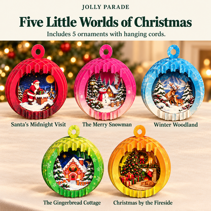 Santa & Friends - 3D Paper Ornaments