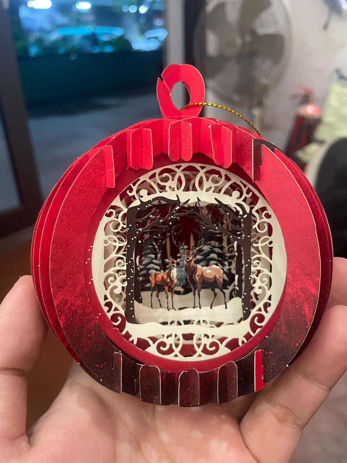 Christmas Story — 3D Layered Ornaments (Set of 5)