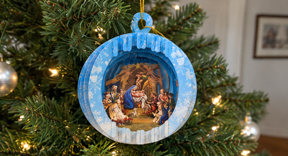 Christmas Story — 3D Layered Ornaments (Set of 5)