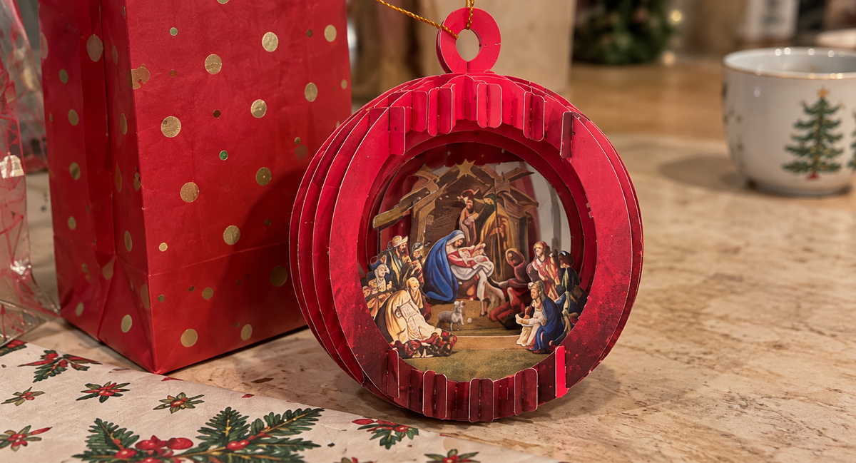 Christmas Story — 3D Layered Ornaments (Set of 5)