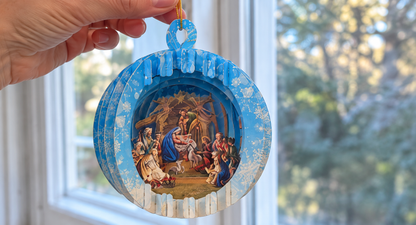 Christmas Story — 3D Layered Ornaments (Set of 5)