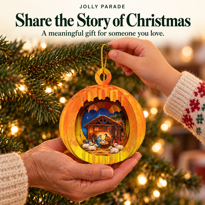 Nativity Story – 3D Paper Ornaments
