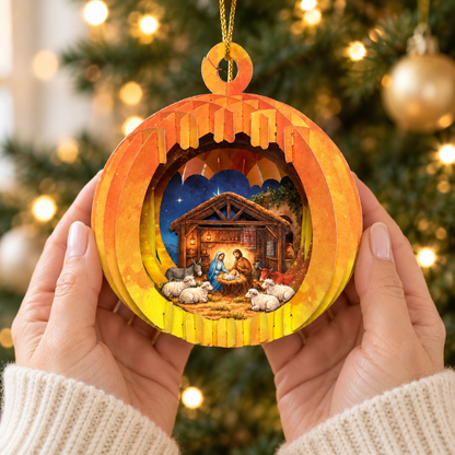 Christmas Story — 3D Layered Ornaments (Set of 5)