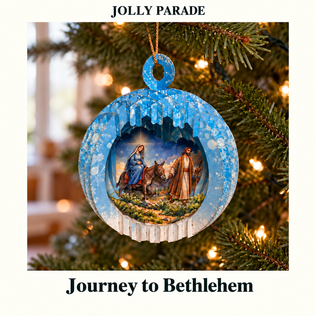 Christmas Story — 3D Layered Ornaments (Set of 5)