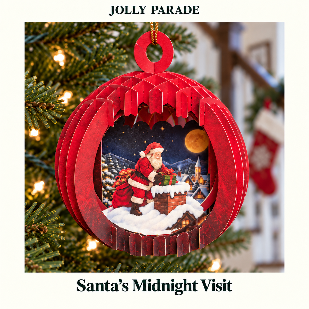 Santa & Friends - 3D Paper Ornaments