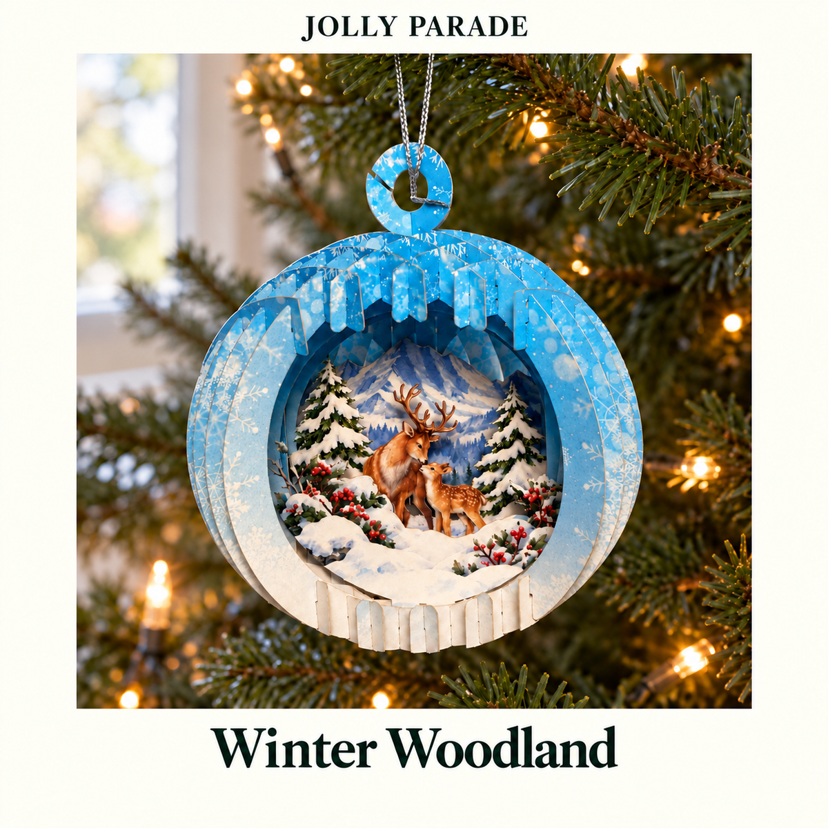 Christmas Story — 3D Layered Ornaments (Set of 5)