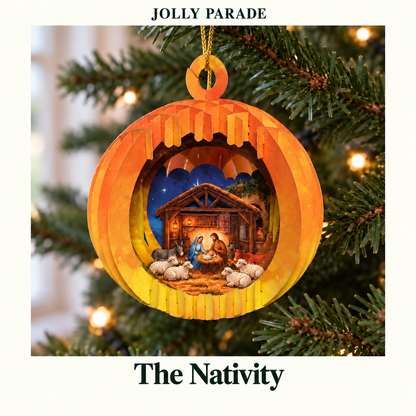 Christmas Story — 3D Layered Ornaments (Set of 5)