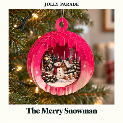Santa & Friends - 3D Paper Ornaments