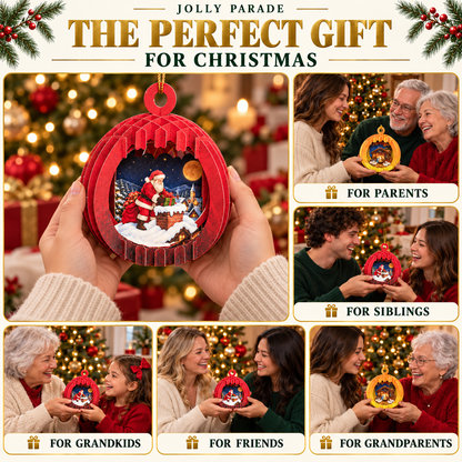Christmas Story — 3D Layered Ornaments (Set of 5)